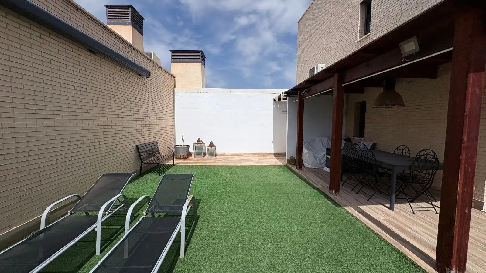 Terraza de Ático de alquiler en Alicante / Alacant con Aire acondicionado, Calefacción y Terraza