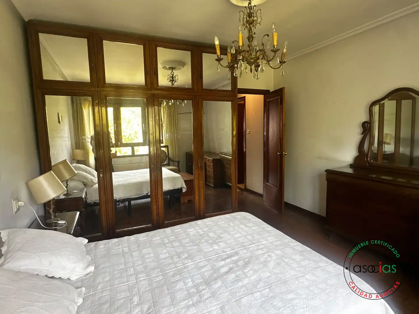 Schlafzimmer von Wohnung zum Verkauf in Langreo mit Heizung, Abstellraum und Balkon