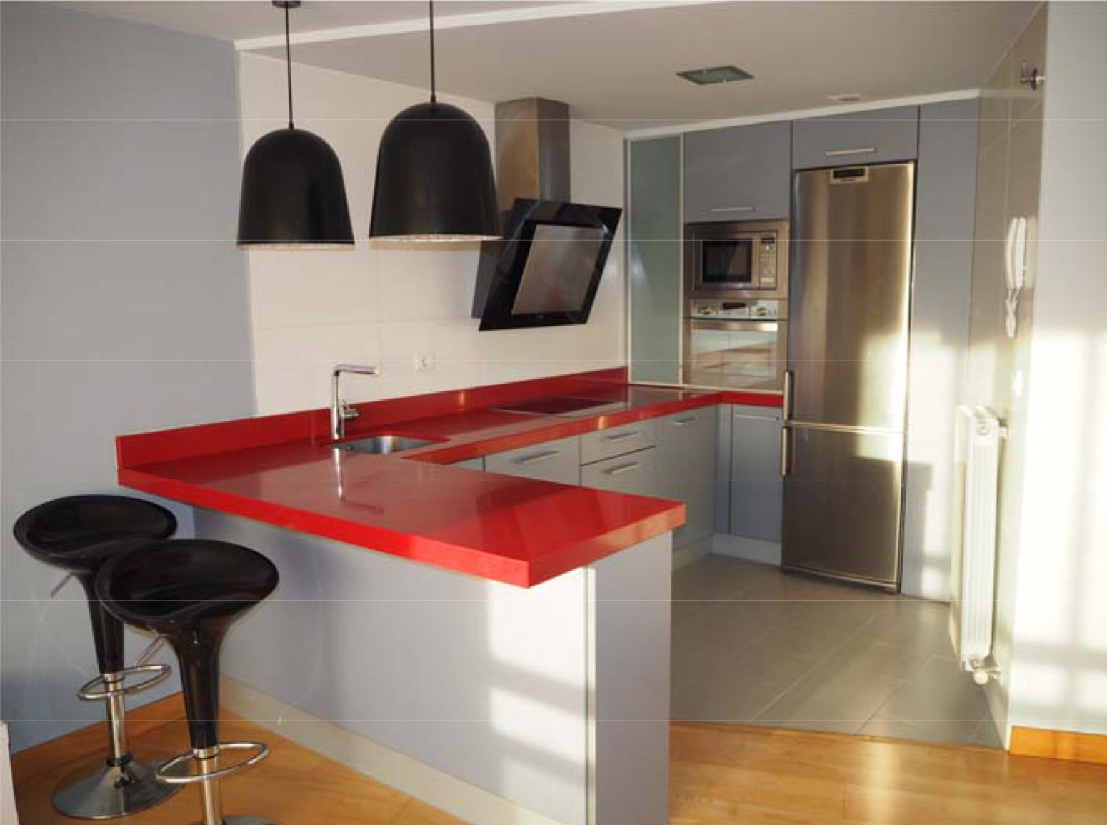 Kitchen of Flat for sale in  Pamplona / Iruña  with Heating, Terrace and Storage room