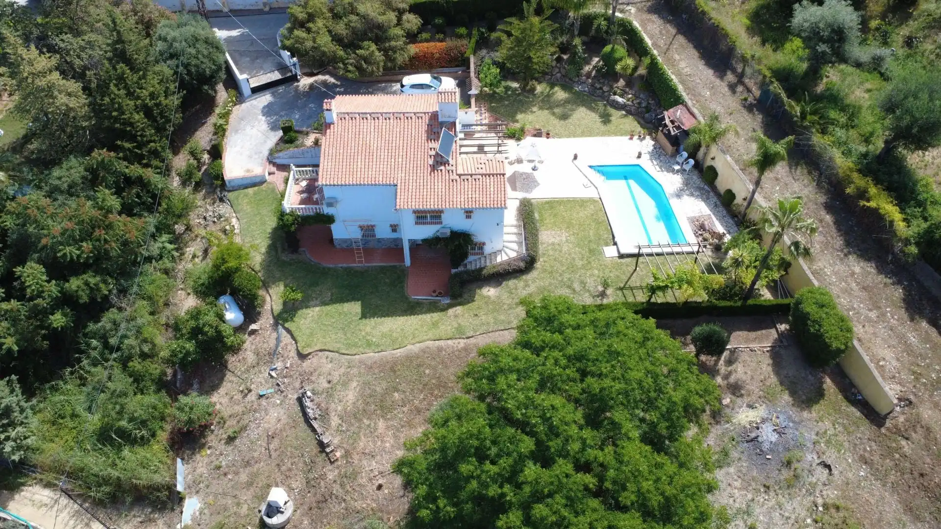 Garden of Country homes for sale in Alhaurín El Grande  with Air Conditioner, Storage room and Swimming Pool