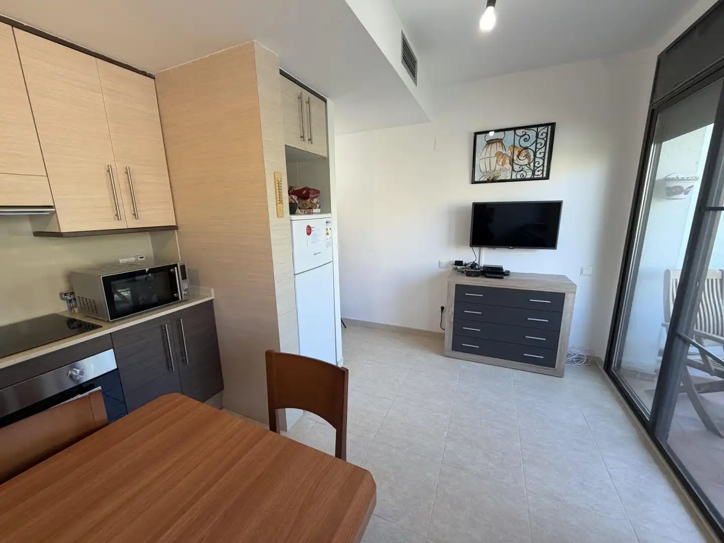 Cocina de Apartamento en venta en La Ràpita con Aire acondicionado, Calefacción y Terraza