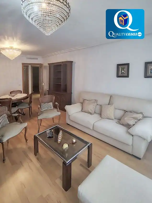 Sala d'estar de Pis de lloguer en Alicante / Alacant amb Aire condicionat, Calefacció i Terrassa