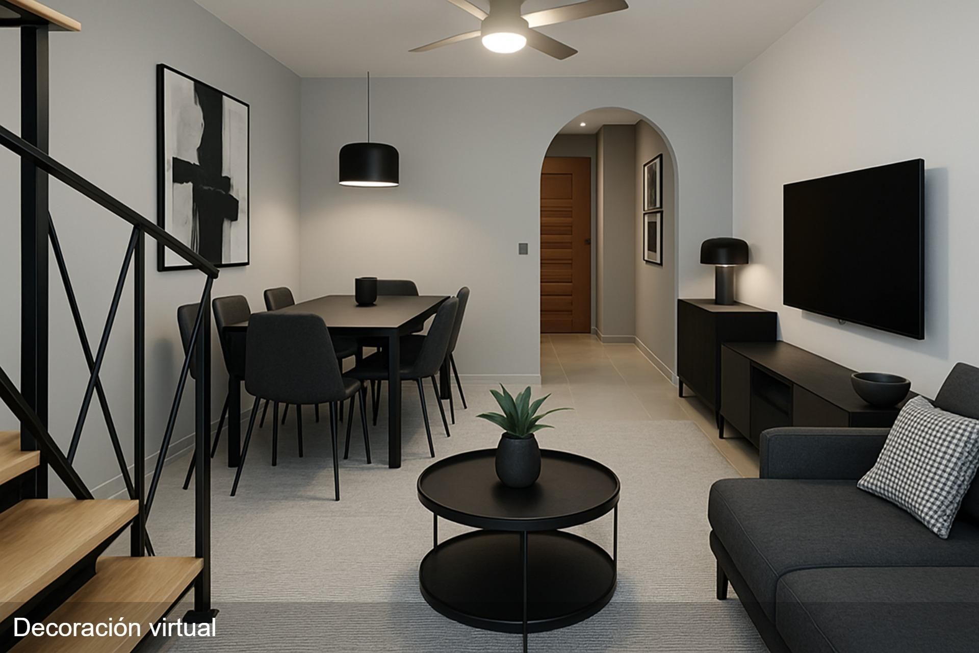 Sala d'estar de Àtic en venda en Almonte amb Jardí privat, Terrassa i Moblat