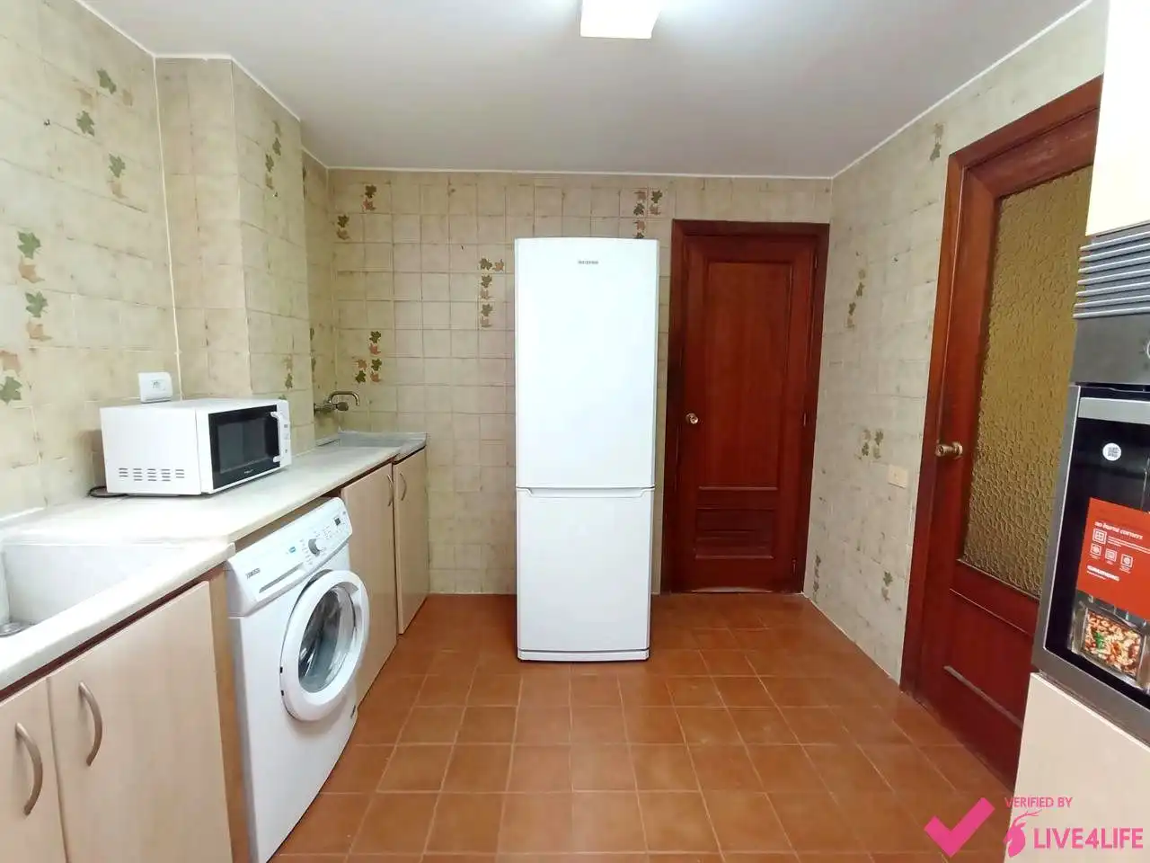 Cocina de Piso de alquiler en Valencia con Aire acondicionado, Terraza y Amueblado
