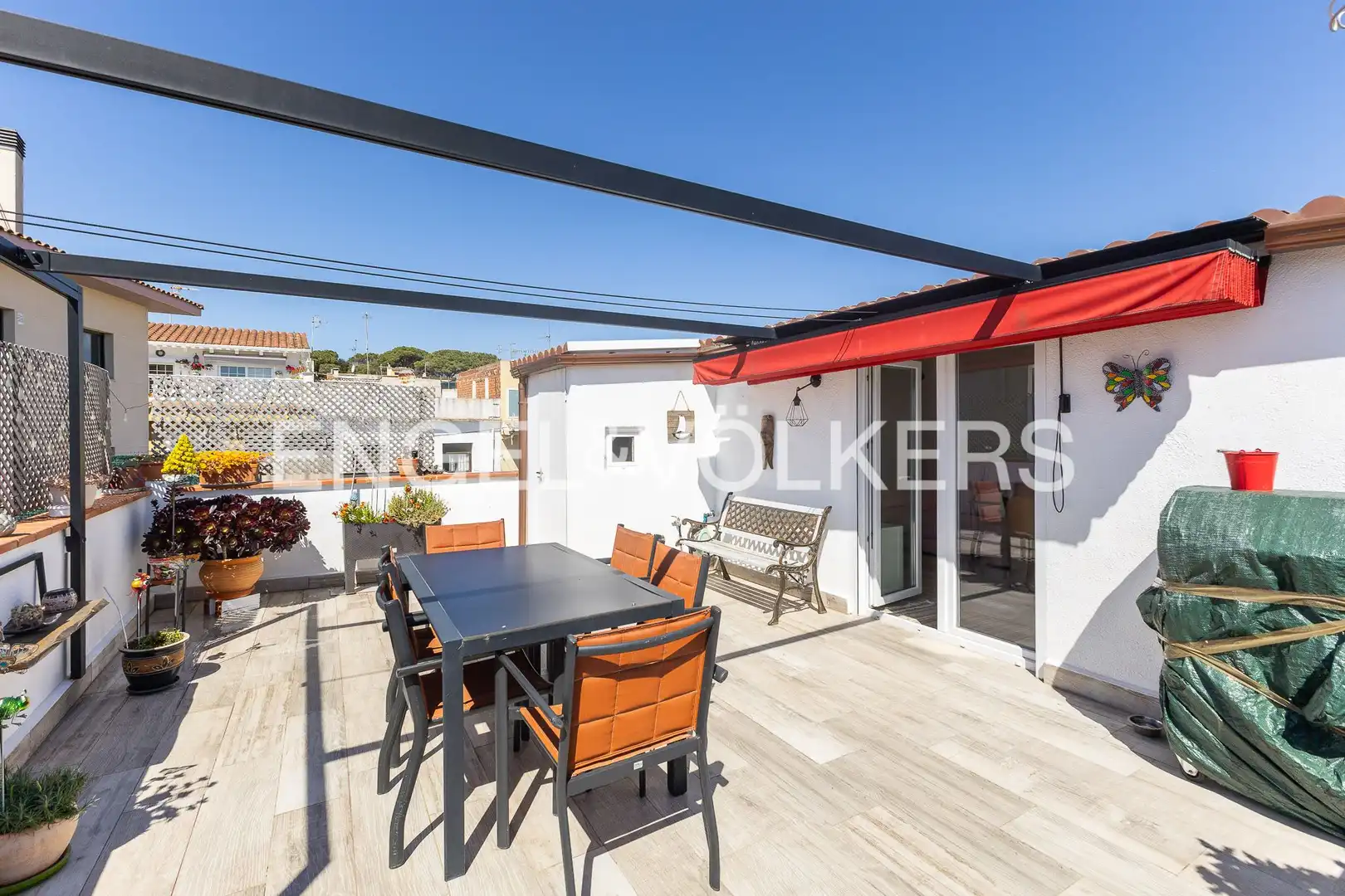 Terrasse von Dachboden zum Verkauf in Palafolls mit Klimaanlage, Heizung und Parkett