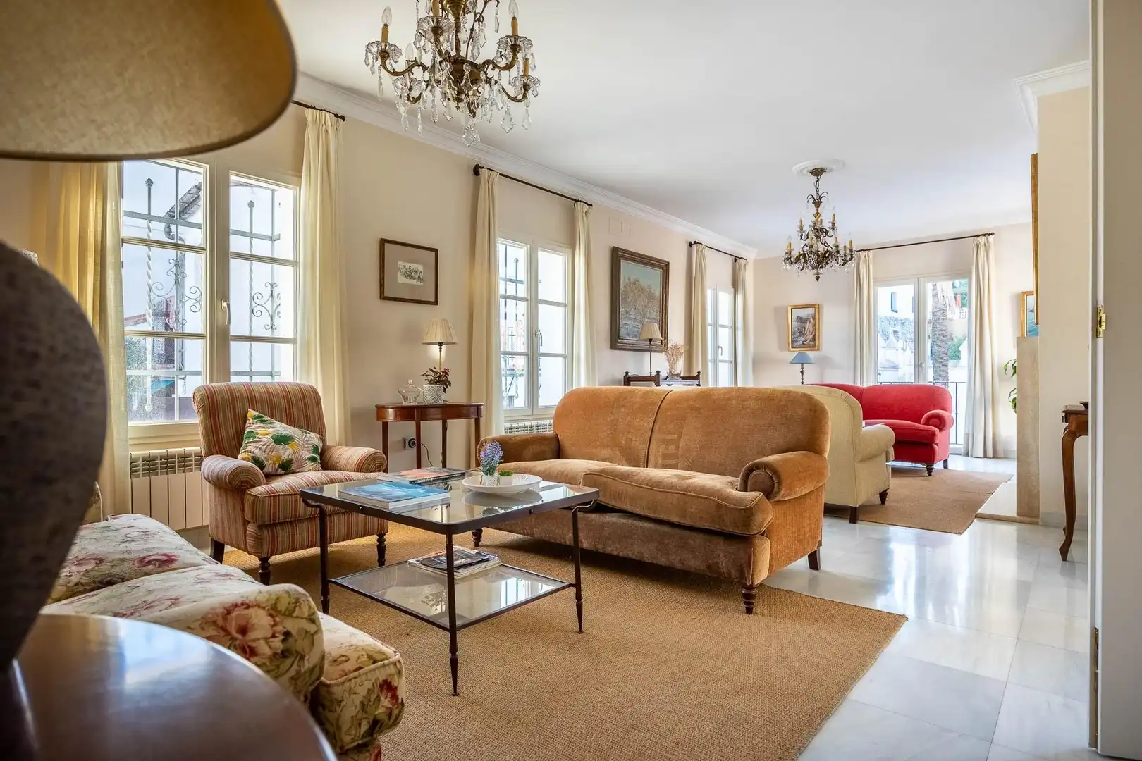 Sala de estar de Casa o chalet de alquiler en Aracena con Aire acondicionado, Jardín privado y Terraza