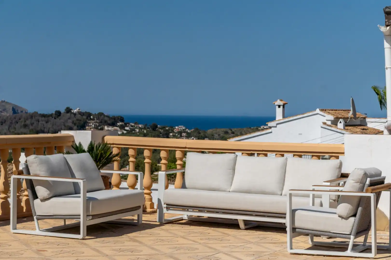 Terrace of Houses for sale in Jávea / Xàbia  with Air Conditioner, Heating and Private garden