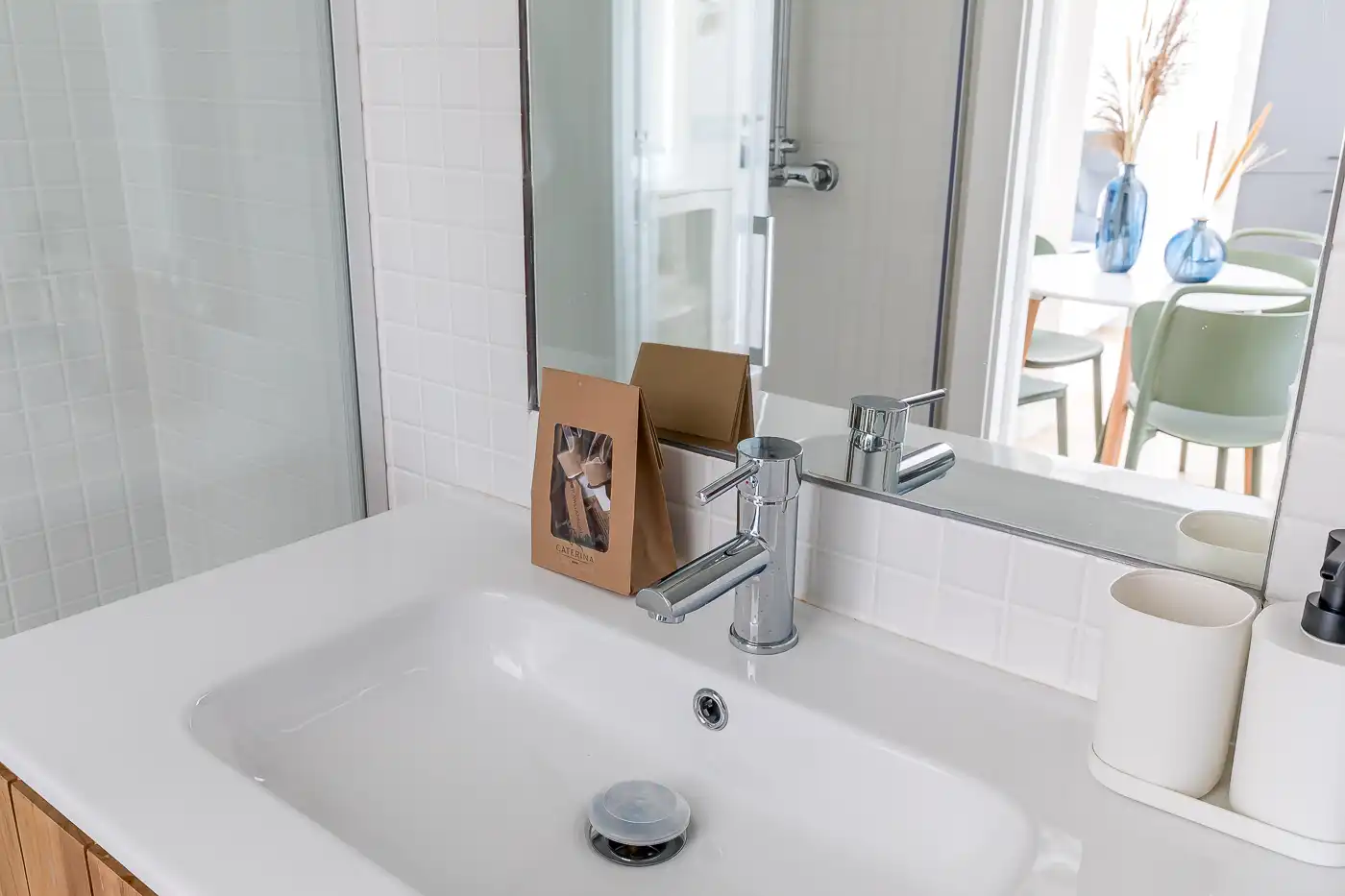 Bathroom of Flat for rent in Madrid  with Furnished, Oven and Balcony