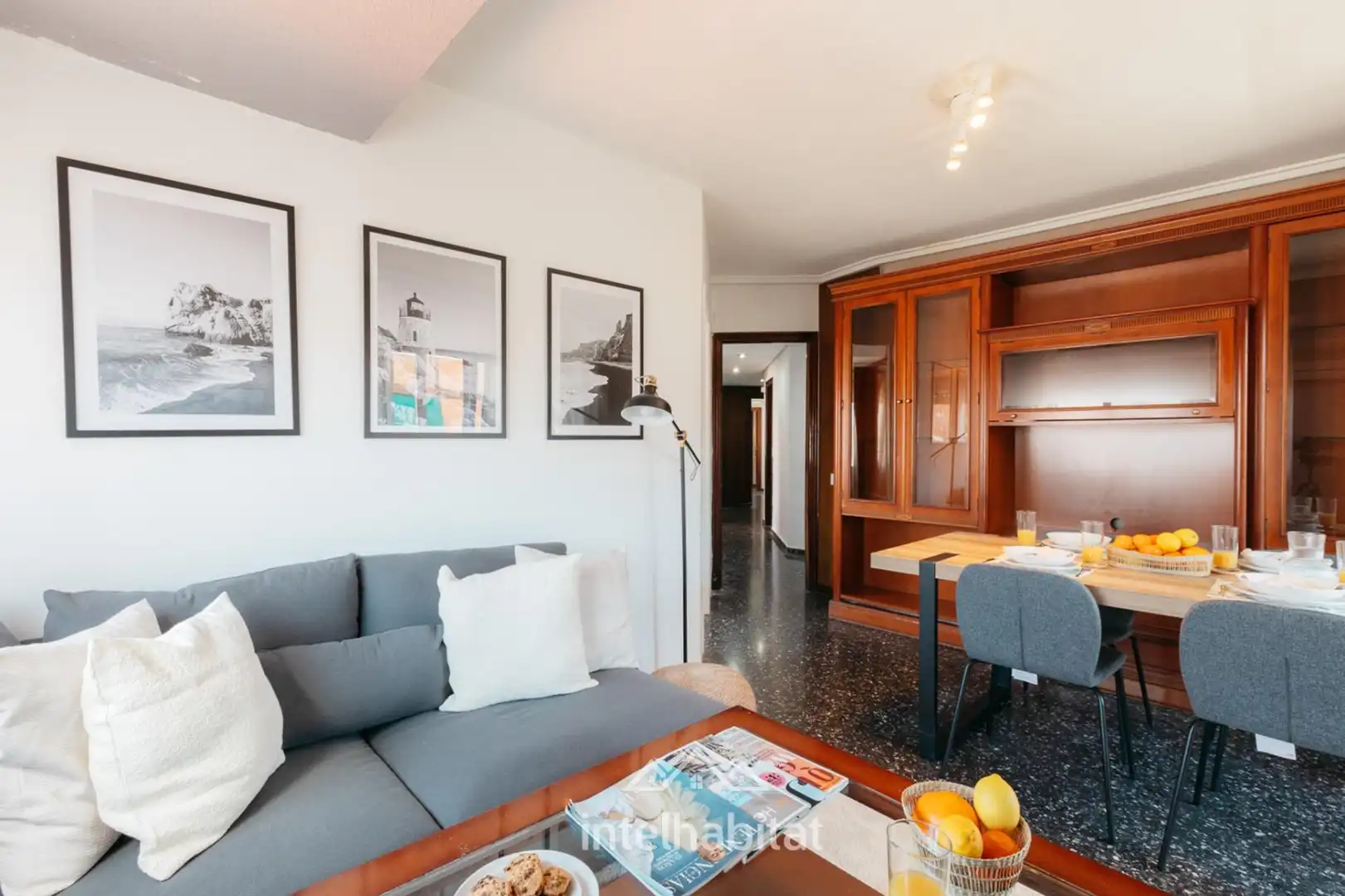 Living room of Flat for sale in Mislata  with Air Conditioner, Furnished and Balcony