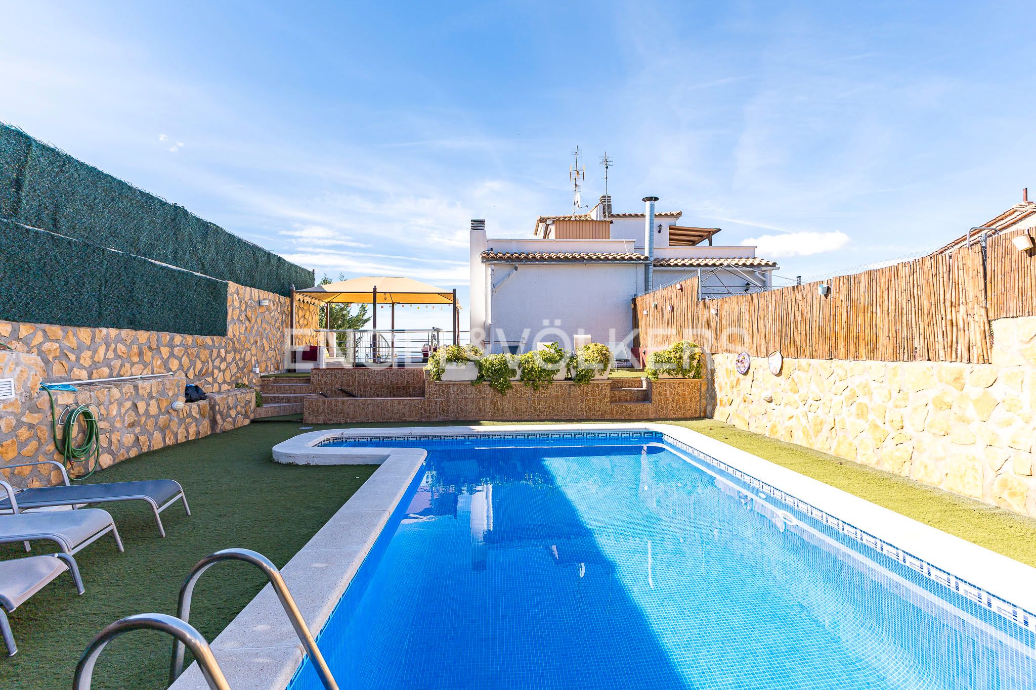 Swimming pool of Single-family semi-detached for sale in Sant Pere de Ribes  with Air Conditioner, Heating and Private garden