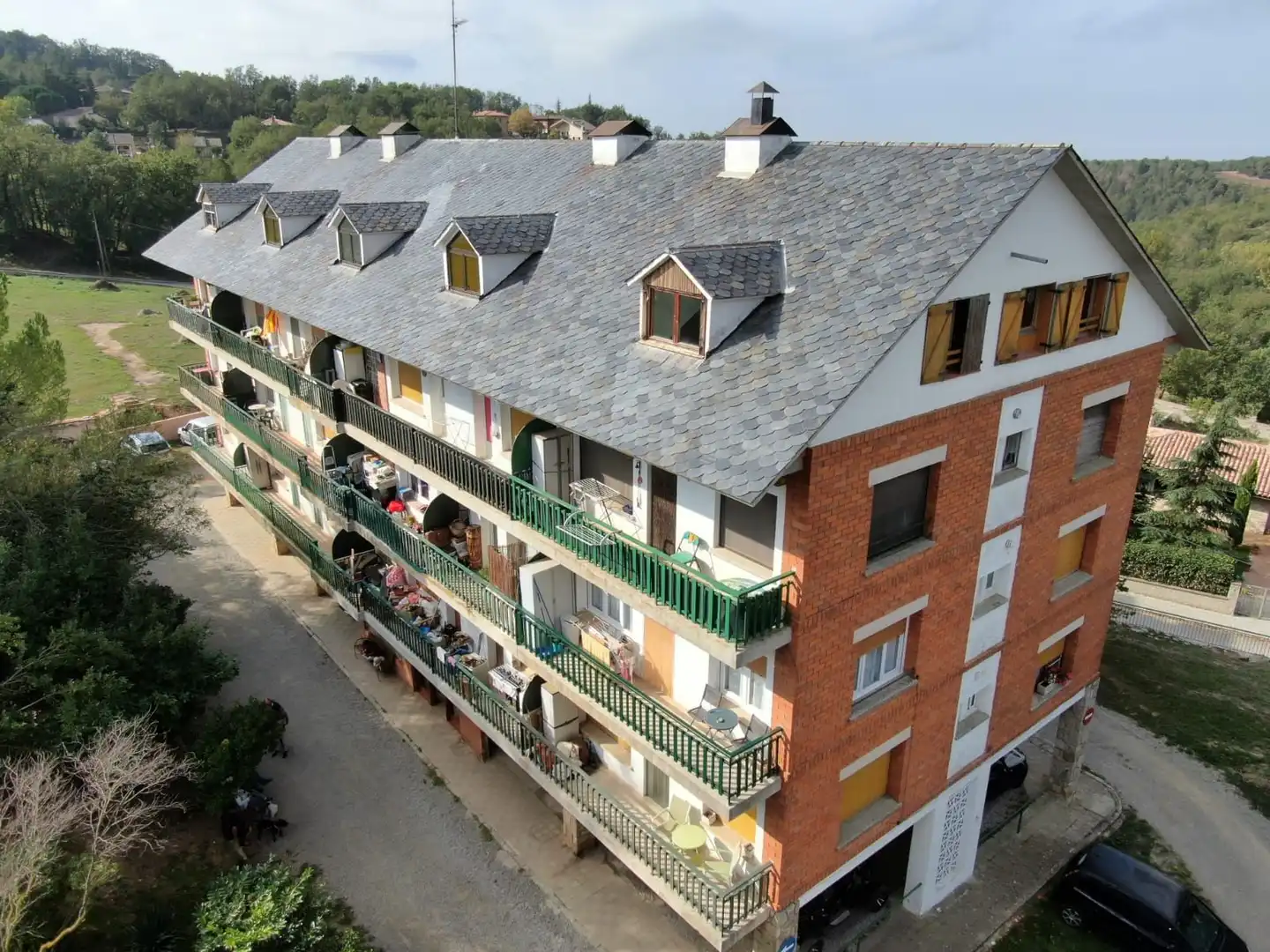 Vista exterior de Piso en venta en Moià con Calefacción, Amueblado y Piscina comunitaria