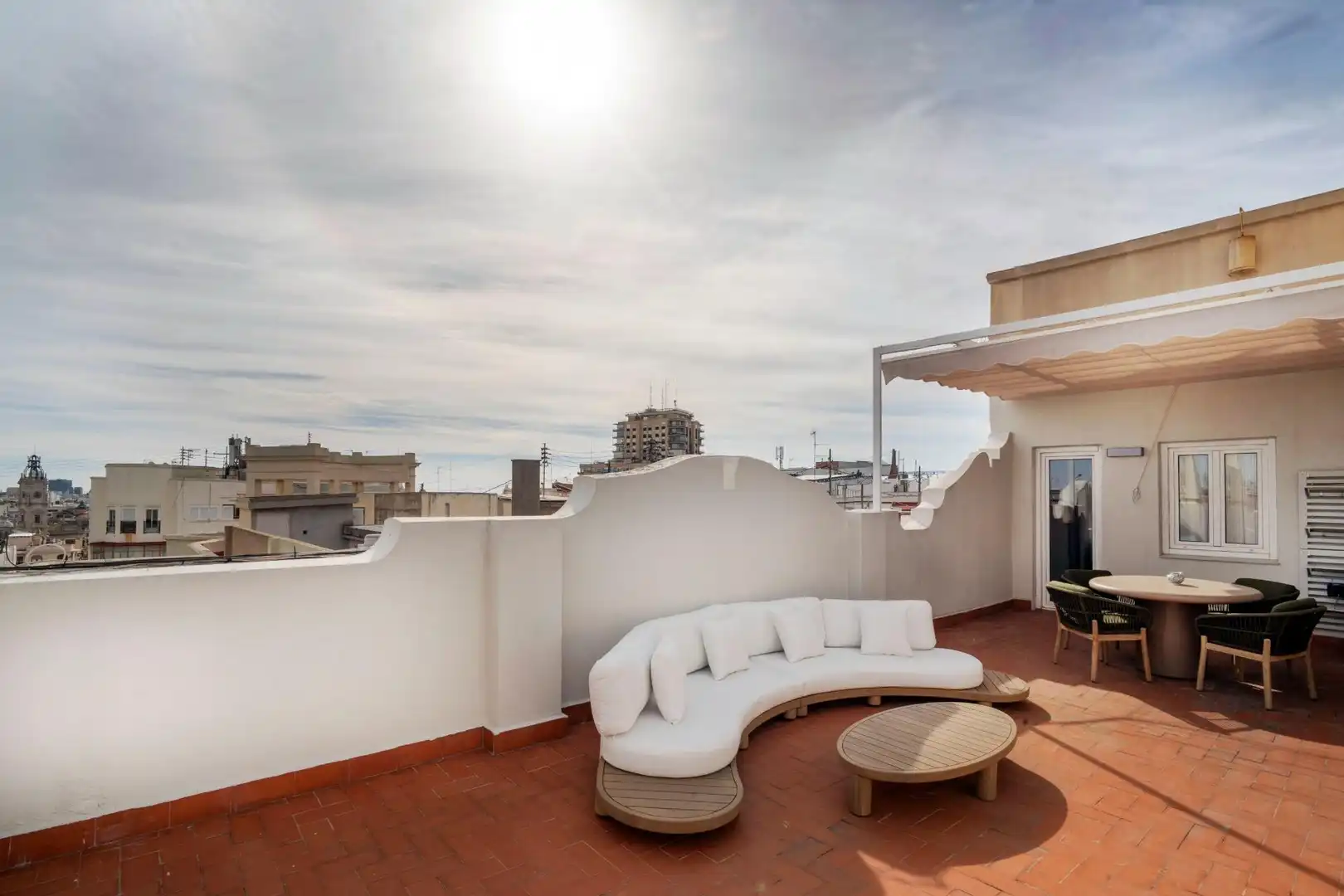 Terrace of Attic for rent in Valencia  with Air Conditioner, Heating and Terrace