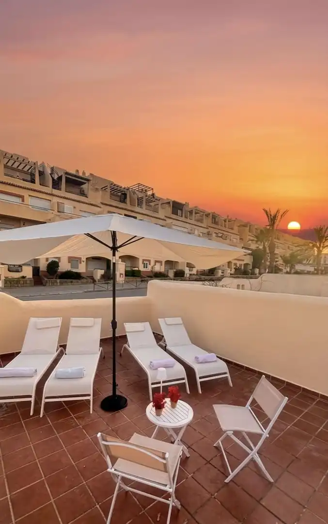 Terrassa de Apartament per a compartir en Mijas amb Aire condicionat, Terrassa i Moblat
