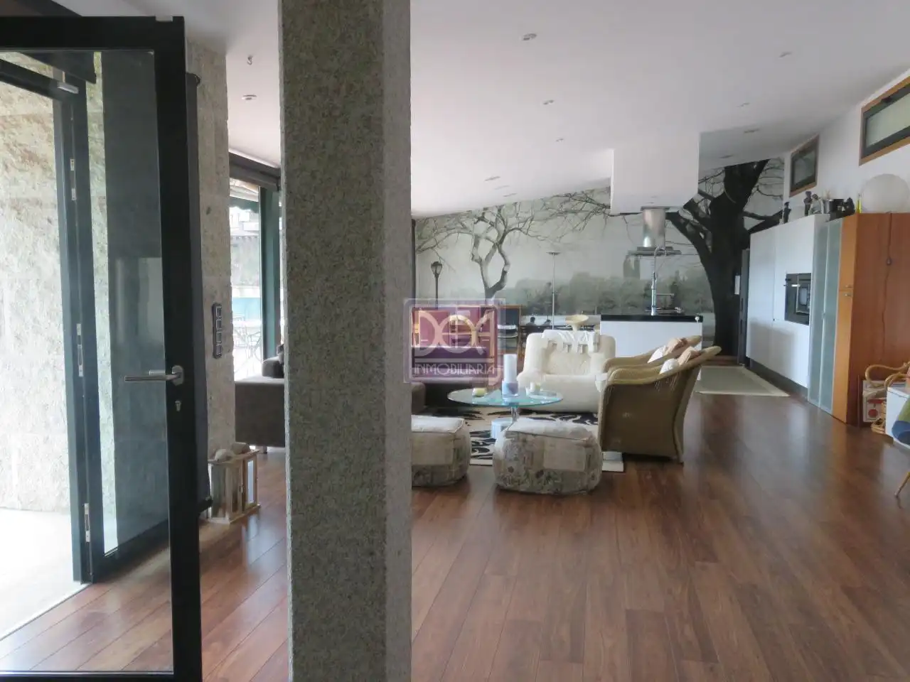 Sala d'estar de Casa o xalet en venda en Mondariz-Balneario amb Calefacció, Jardí privat i Terrassa