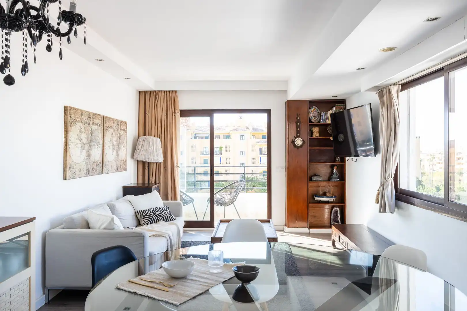 Sala d'estar de Apartament en venda en San Pedro de Alcántara
