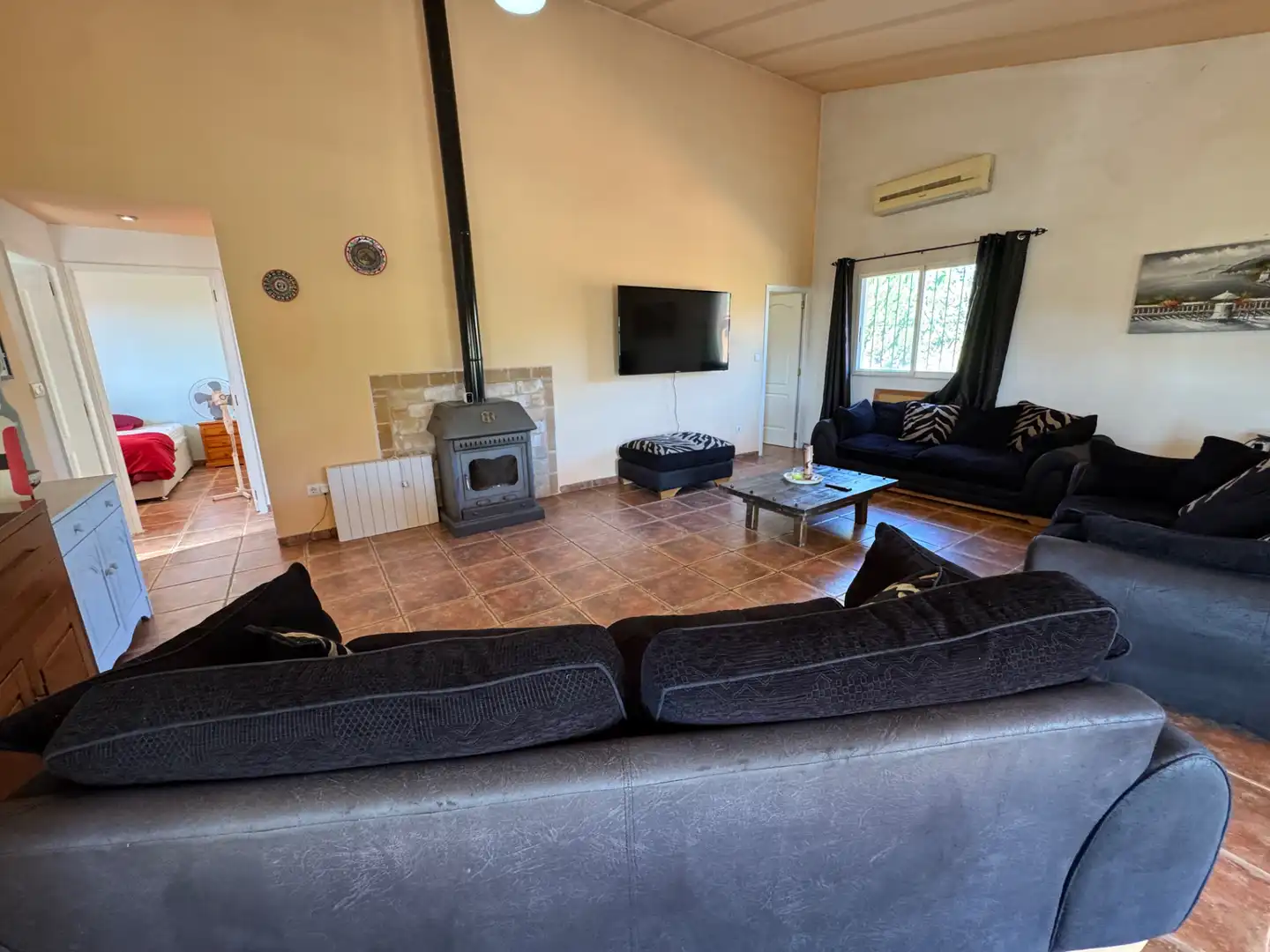 Living room of Houses for sale in Caravaca de la Cruz  with Air Conditioner, Private garden and Terrace