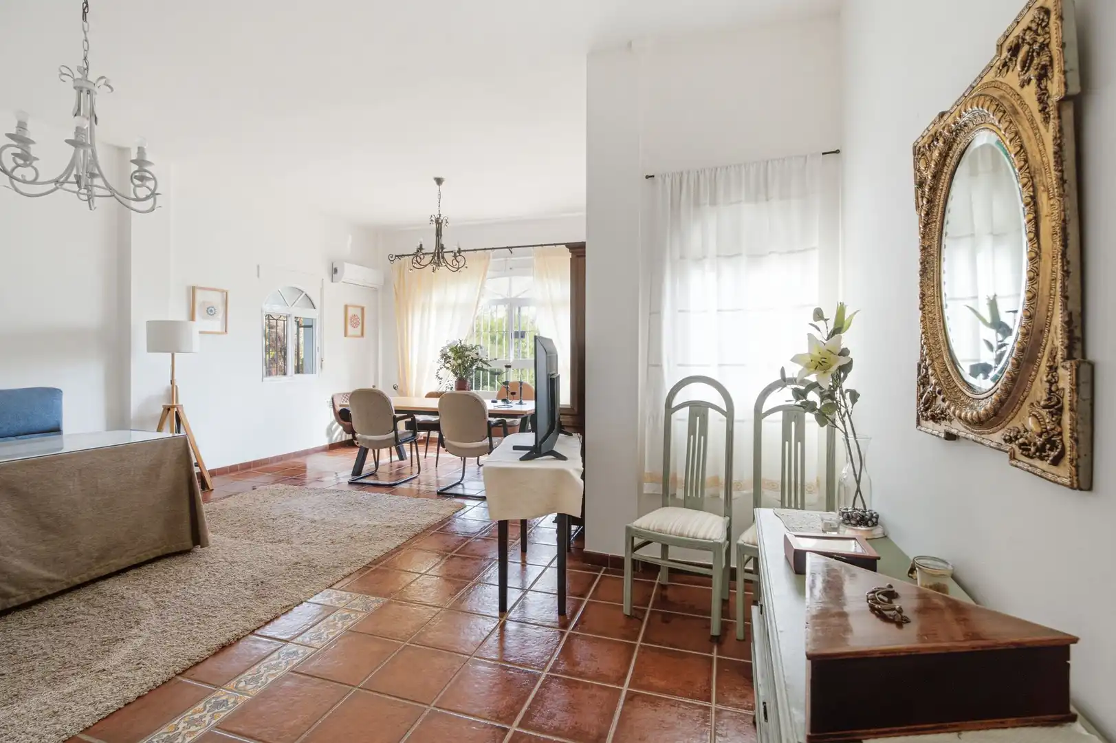 Wohnzimmer von Country house zum Verkauf in Málaga mit Terrasse und Balkon