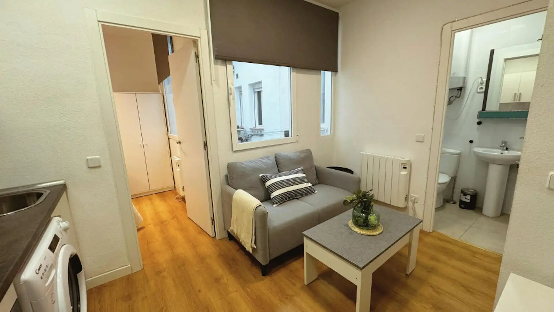 Sala d'estar de Pis de lloguer en Madrid amb Calefacció, Moblat i Rentadora