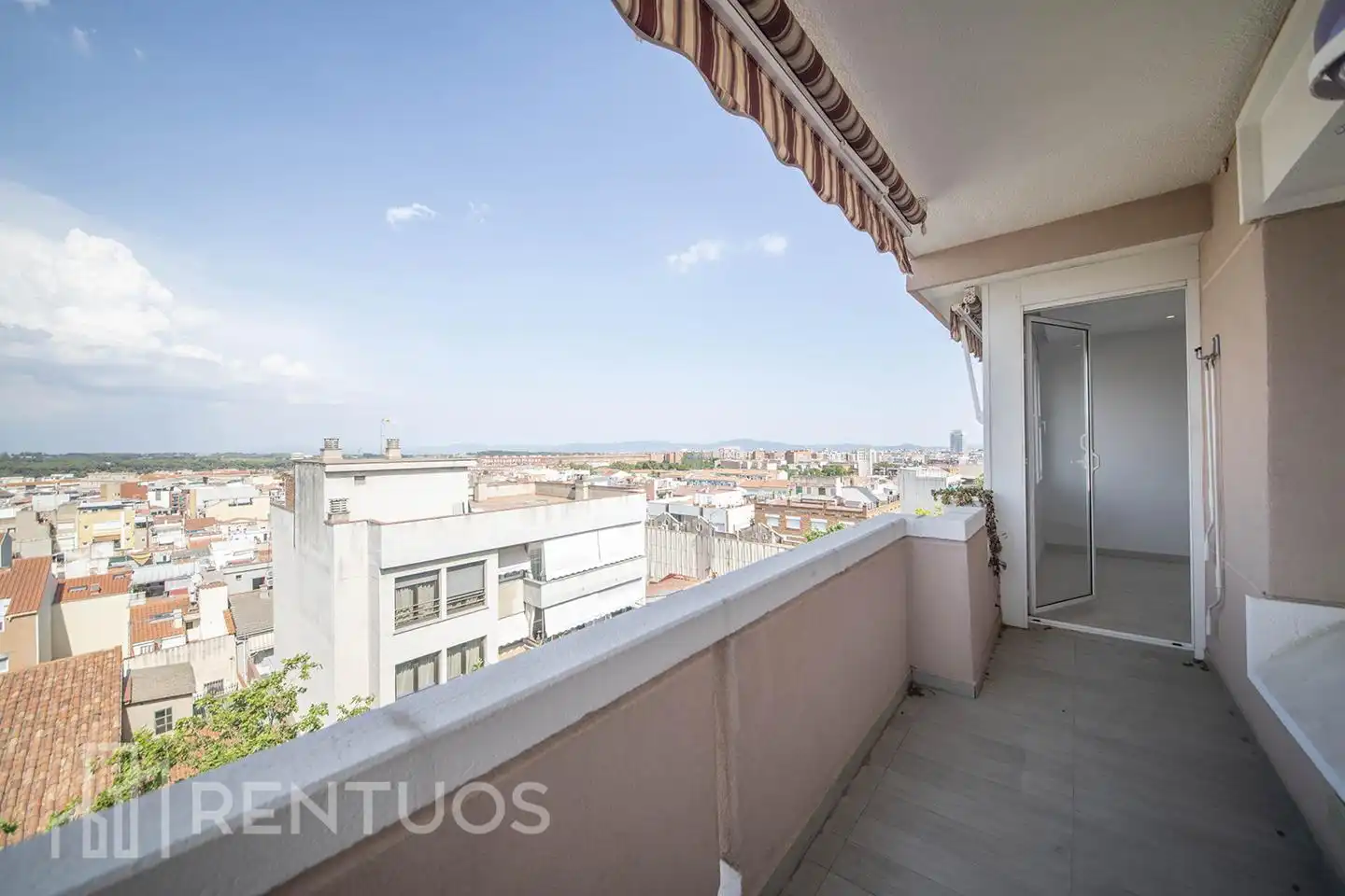 Schlafzimmer von Wohnung zur Miete in Sabadell mit Klimaanlage, Parkett und Terrasse