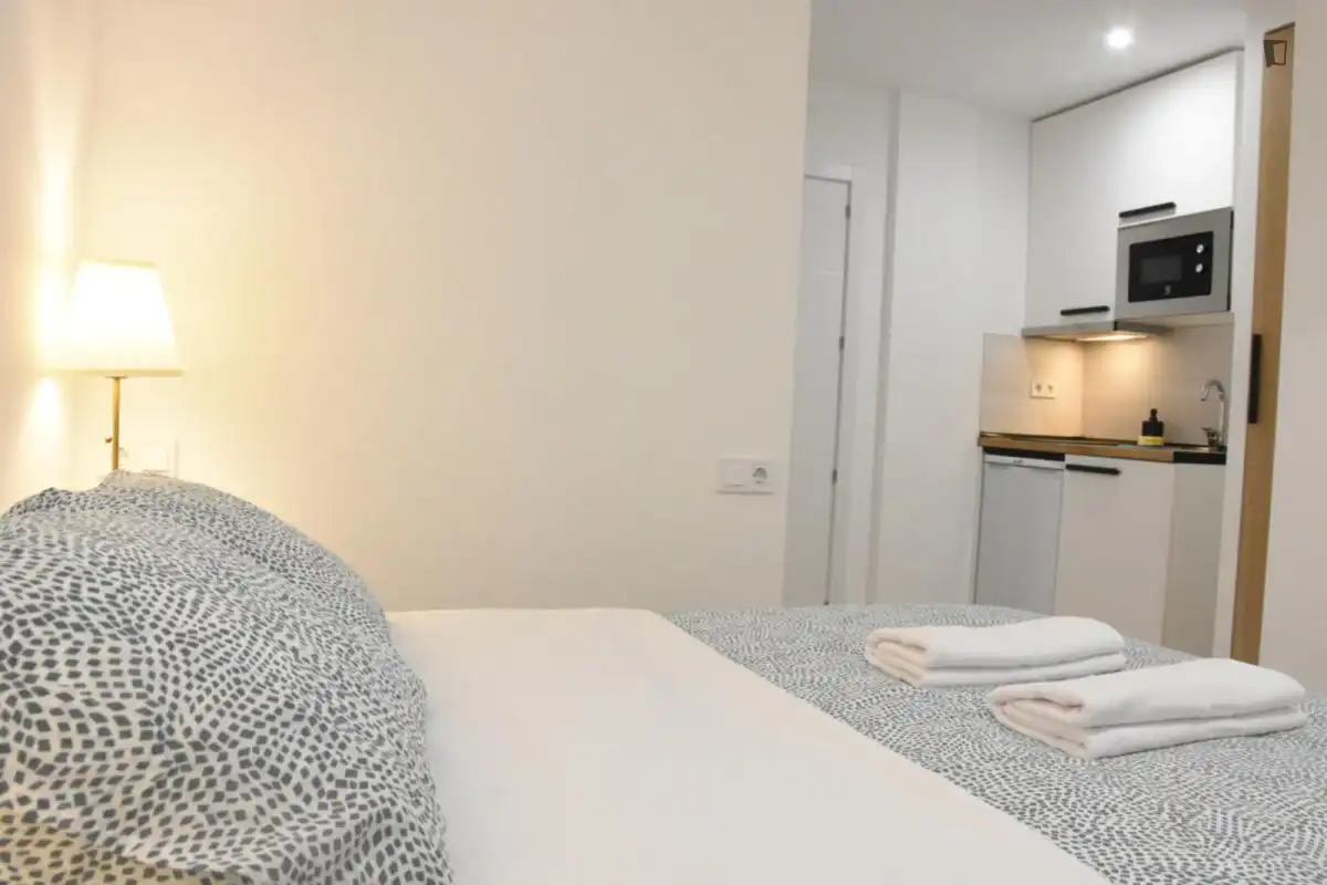 Bedroom of Study for rent in Madrid  with Air Conditioner, Heating and Furnished