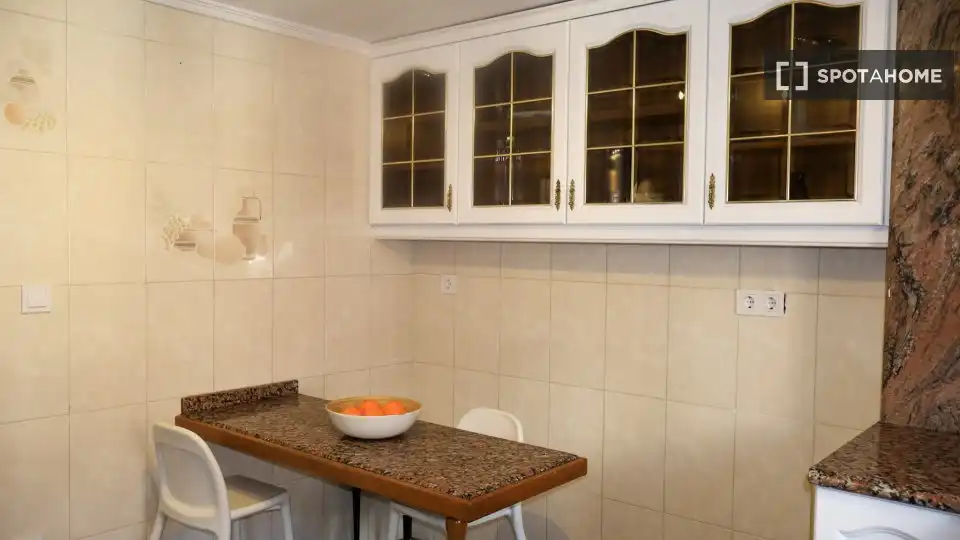 Kitchen of Flat for rent in Valencia  with Air Conditioner, Heating and Furnished