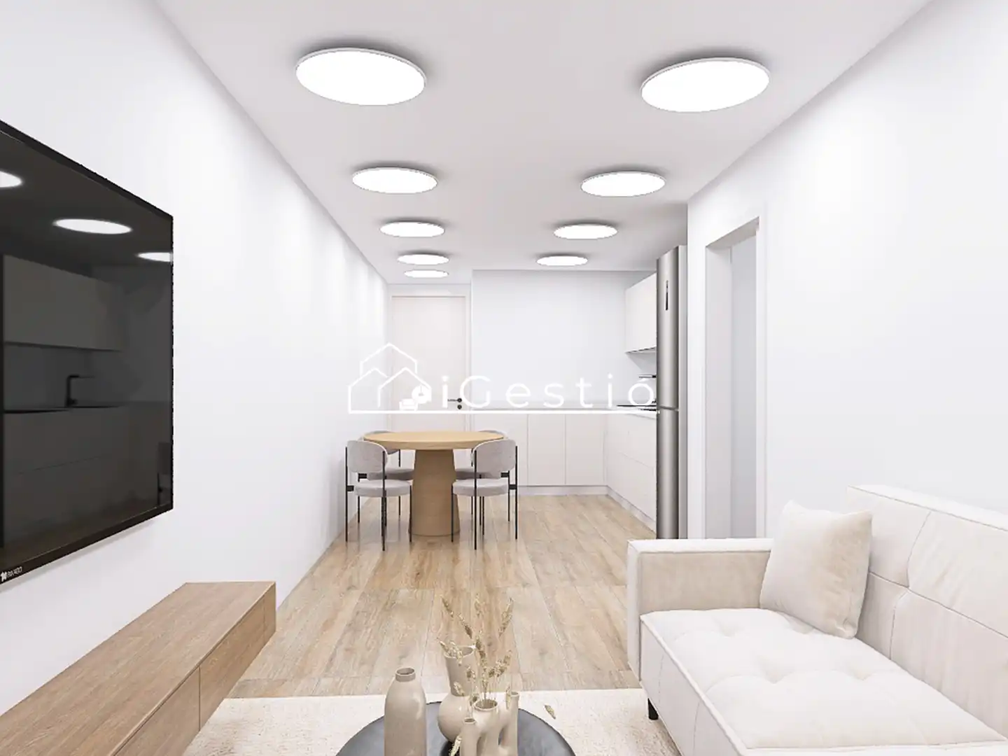 Sala de estar de Piso en venta en Sant Boi de Llobregat con Aire acondicionado y Balcón