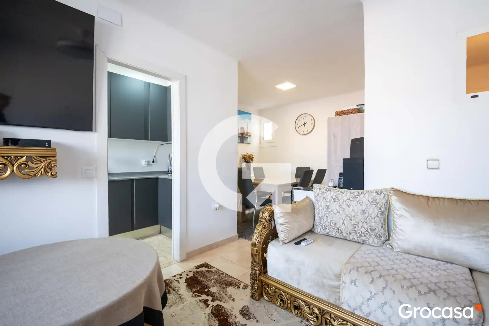 Sala de estar de Piso en venta en Mataró con Horno, Lavadora y TV