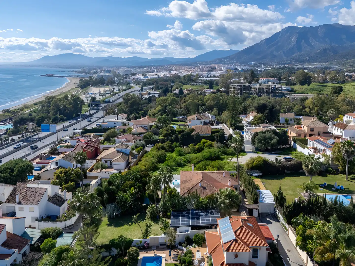 Exterior view of Houses for sale in Marbella  with Air Conditioner, Private garden and Terrace
