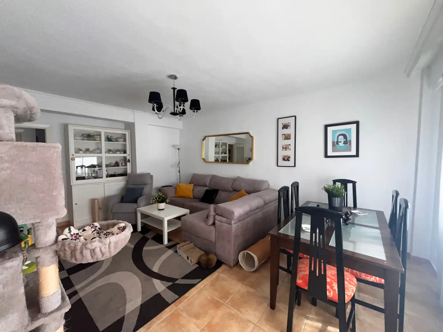 Sala de estar de Piso en venta en Cartagena con Aire acondicionado, Calefacción y Amueblado