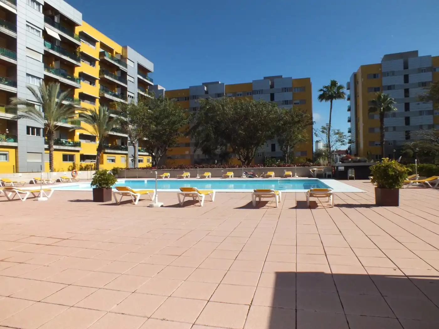 Schwimmbecken von Wohnung zum Verkauf in Las Palmas de Gran Canaria mit Privatgarten, Terrasse und Möbliert