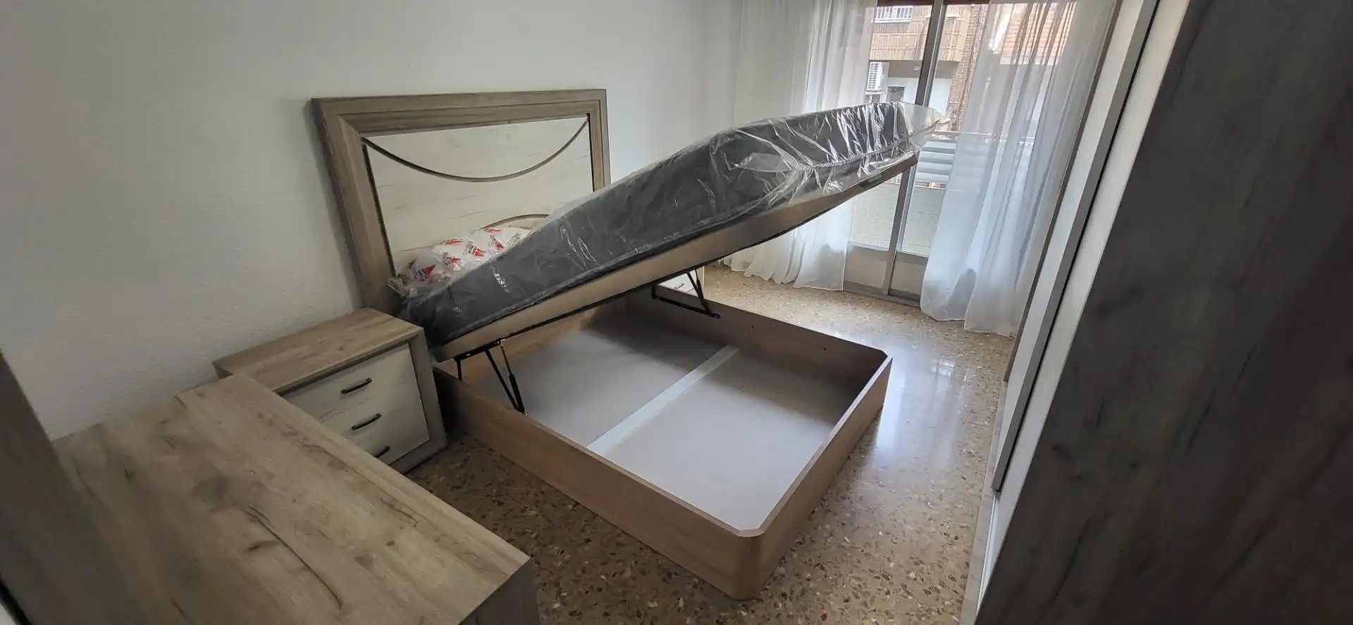 Bedroom of Flat for rent in Albacete  with Air Conditioner, Heating and Furnished