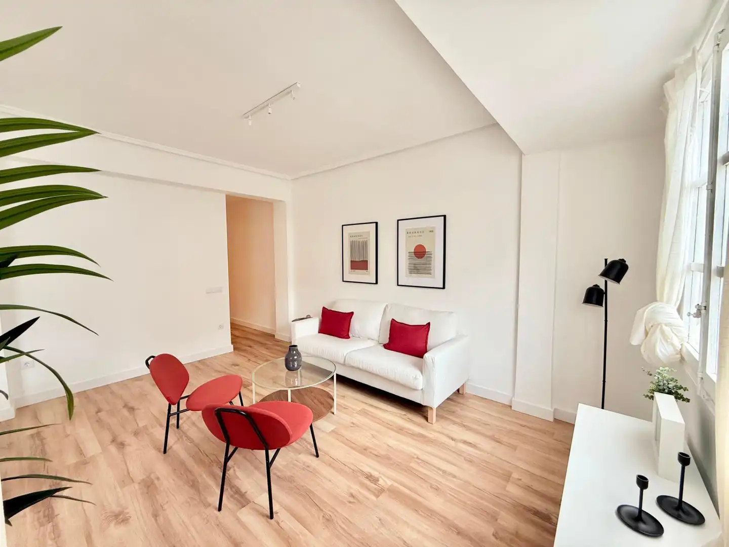 Sala de estar de Piso de alquiler en Valencia con Calefacción, Parquet y Amueblado
