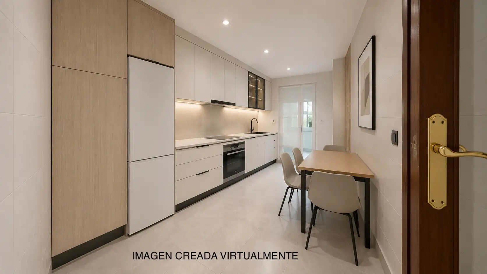 Cocina de Piso en venta en Vigo  con Calefacción, Parquet y Amueblado