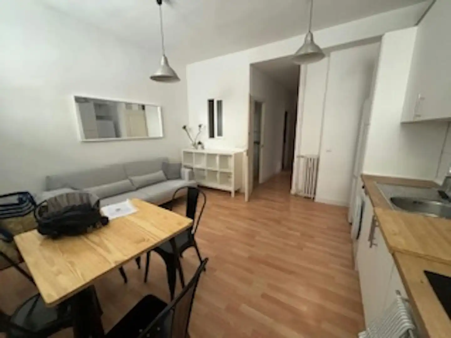 Living room of Flat for rent in Madrid  with Heating, Furnished and Washing machine