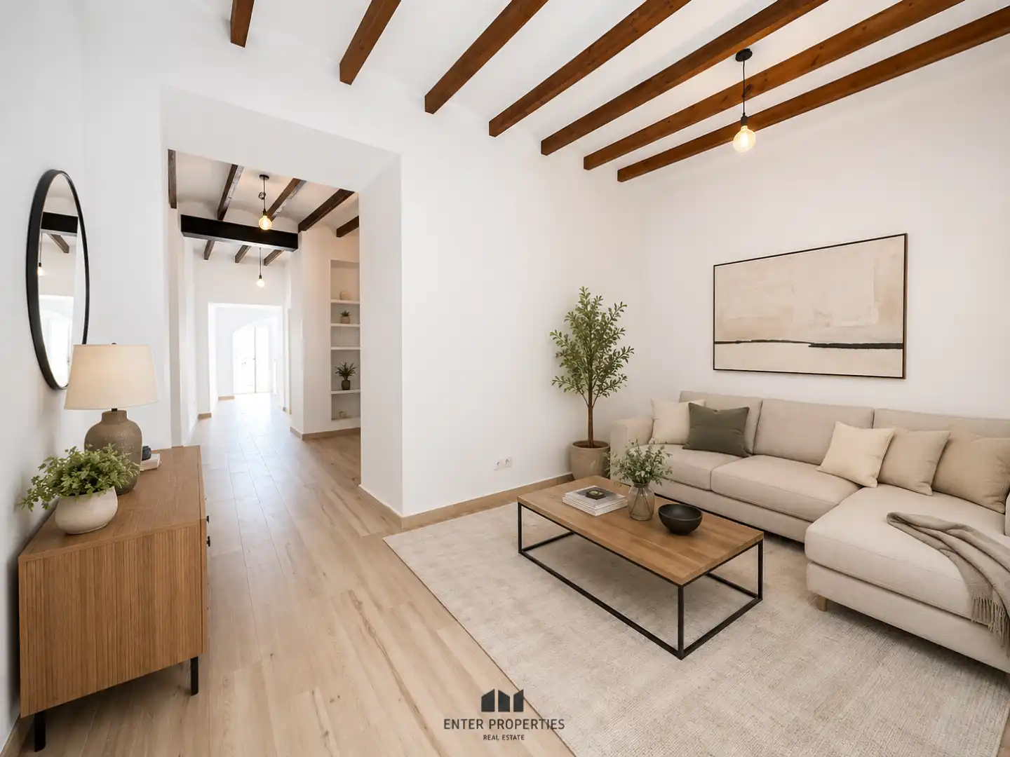 Sala de estar de Finca rústica en venta en Benitachell / El Poble Nou de Benitatxell con Aire acondicionado y Calefacción