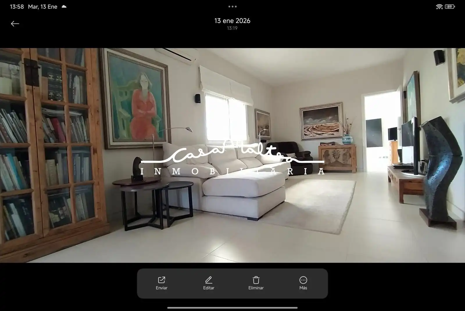 Sala d'estar de Casa o xalet en venda en L'Alfàs del Pi amb Jardí privat i Terrassa