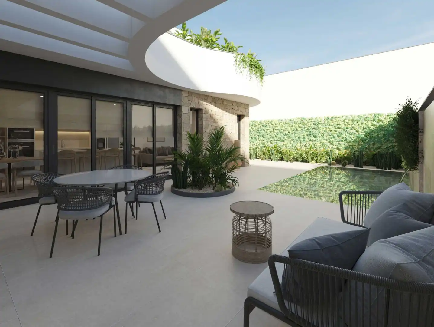 Terraza de Casa adosada en venta en Almoradí con Jardín privado, Terraza y Piscina
