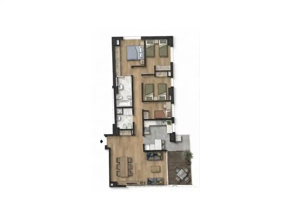 Piso en venta en Valencia con Aire acondicionado, Jardín privado y Terraza