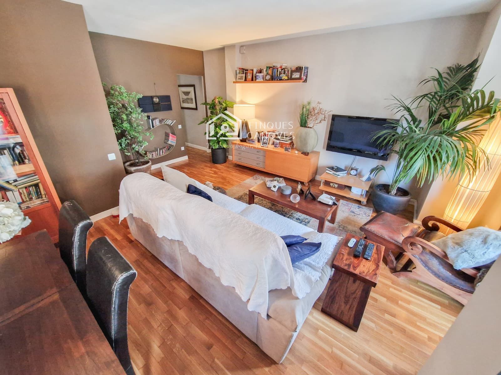 Living room of Flat for sale in  Barcelona Capital  with Air Conditioner, Heating and Terrace
