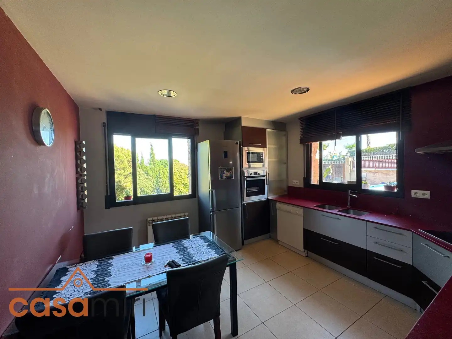 Cocina de Casa o chalet en venta en Sant Cebrià de Vallalta con Aire acondicionado, Calefacción y Jardín privado