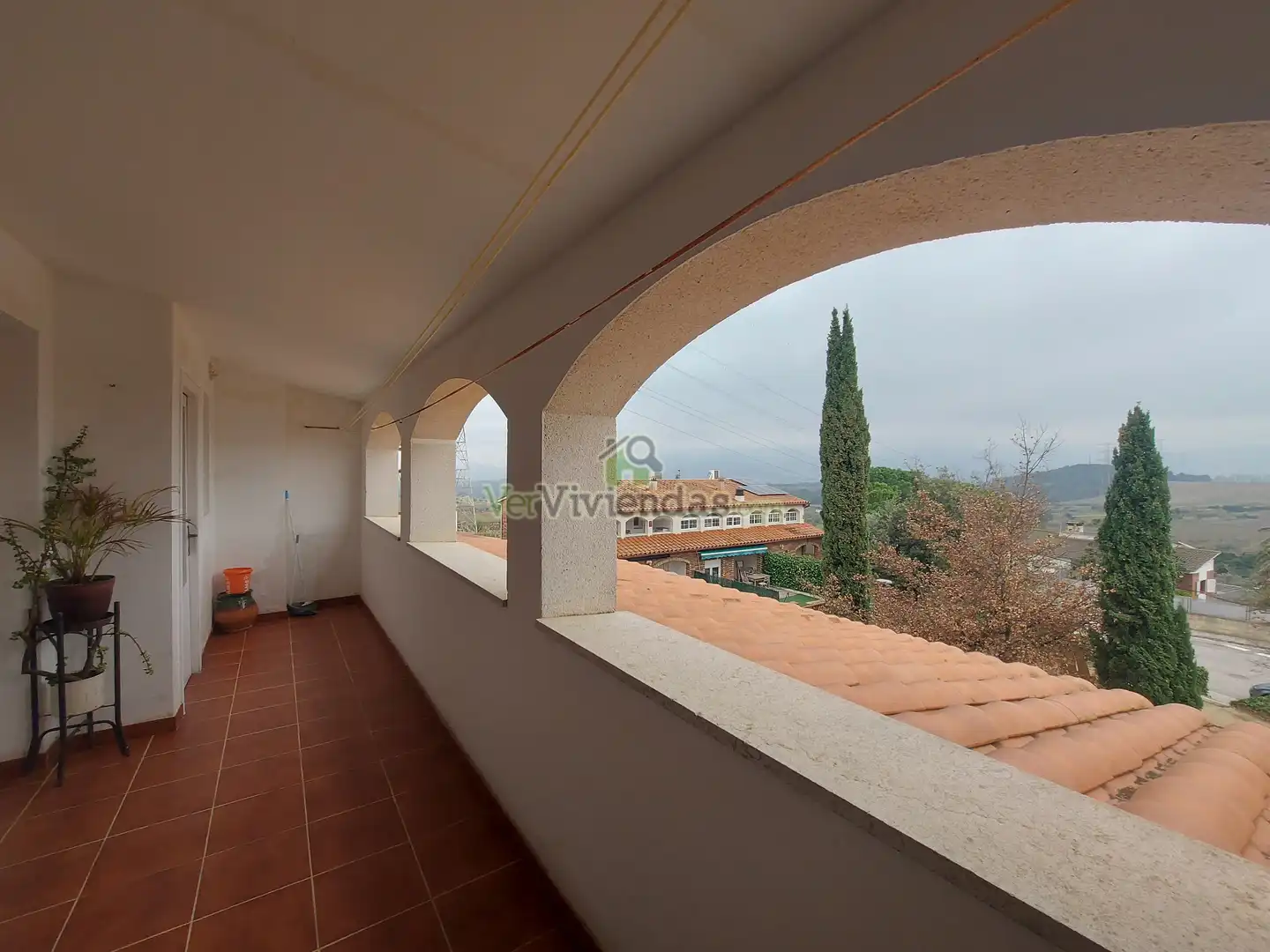 Vista exterior de Casa adosada en venta en Sant Llorenç d'Hortons con Aire acondicionado, Calefacción y Jardín privado