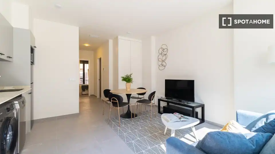 Sala de estar de Piso de alquiler en Valencia con Aire acondicionado, Calefacción y Amueblado