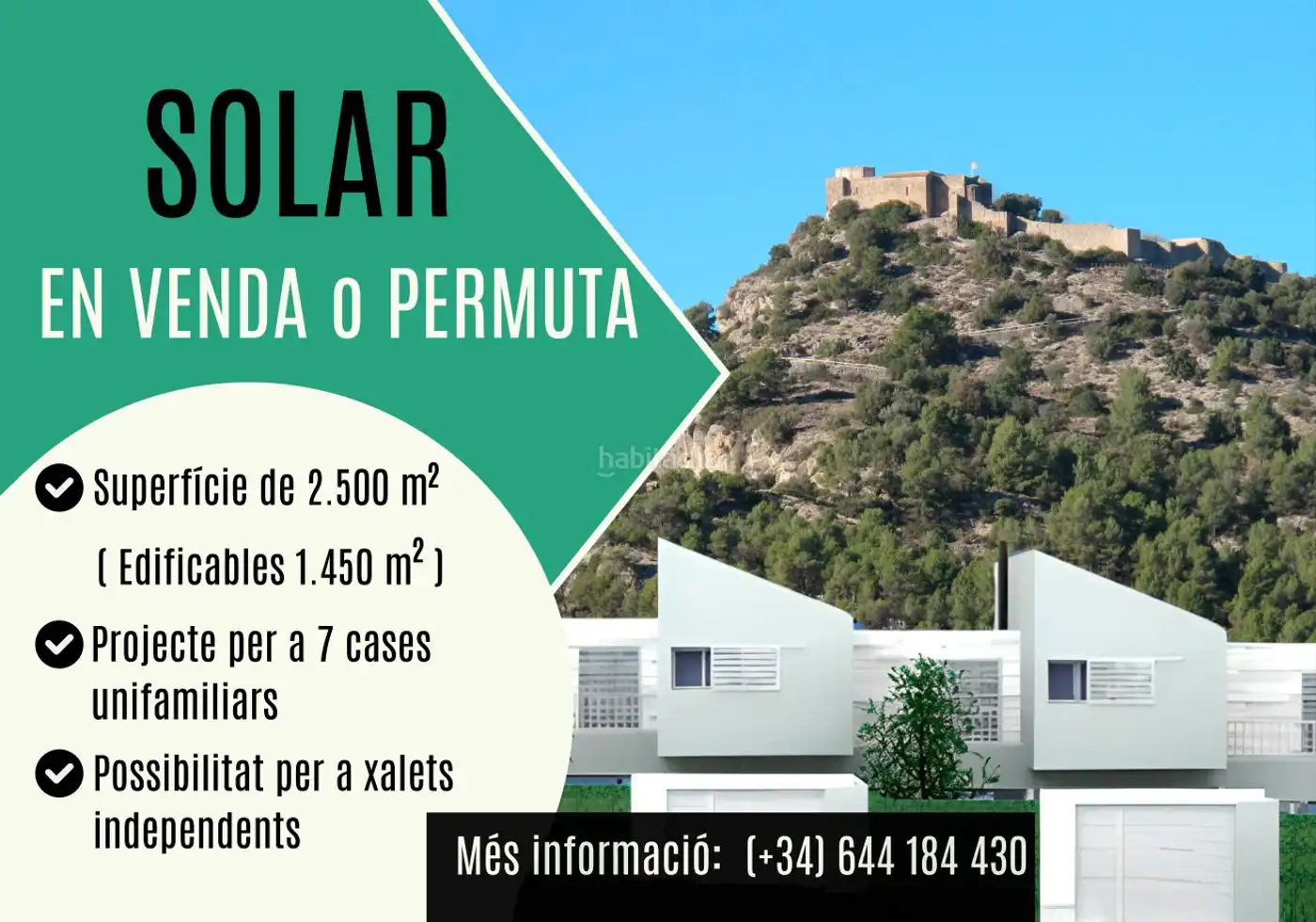 Terreny residencial en venda a Carrer del Castell 1