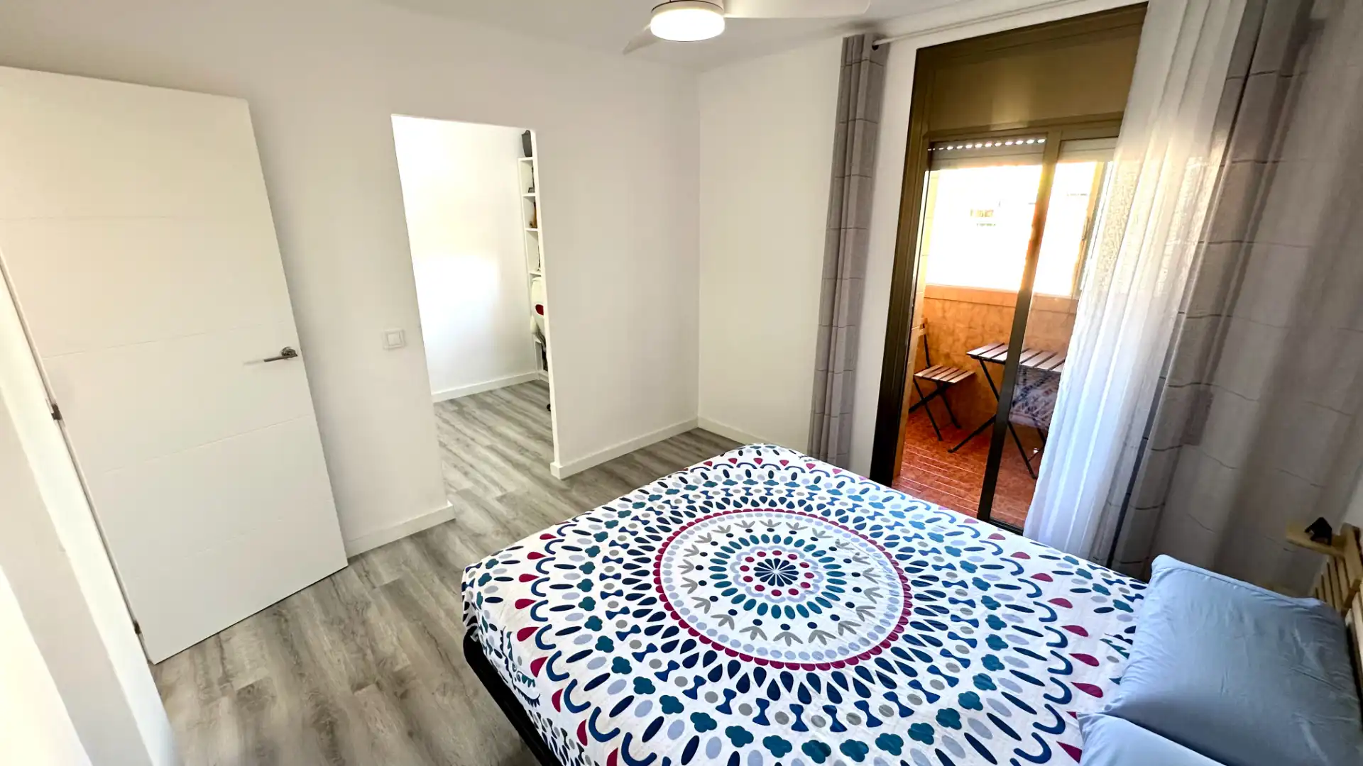 Bedroom of Attic for sale in Badalona  with Air Conditioner, Heating and Parquet flooring