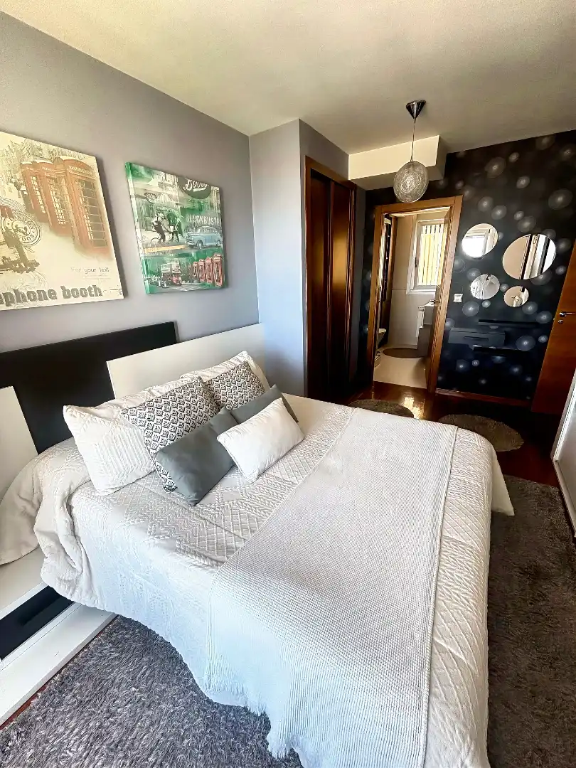 Bedroom of Flat for sale in Burela  with Heating, Parquet flooring and Storage room