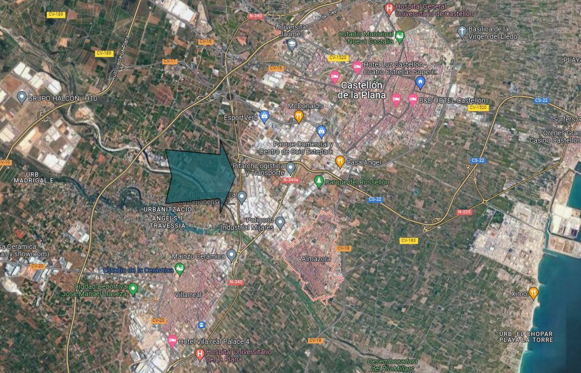 Industrial land for sale in Almazora / Almassora