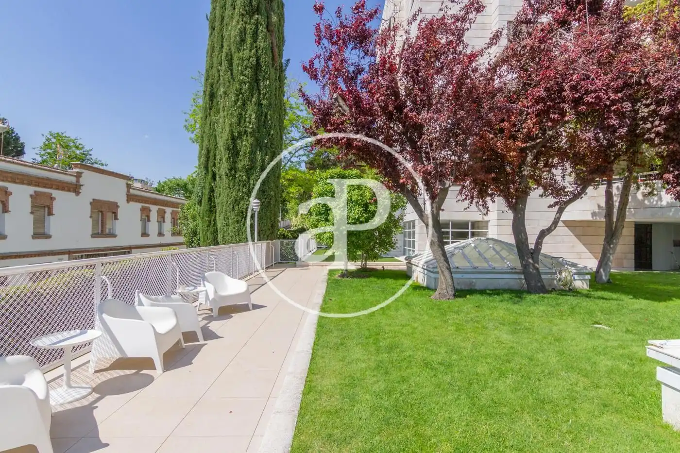 Terraza de Piso de alquiler en Madrid con Aire acondicionado, Calefacción y Jardín privado