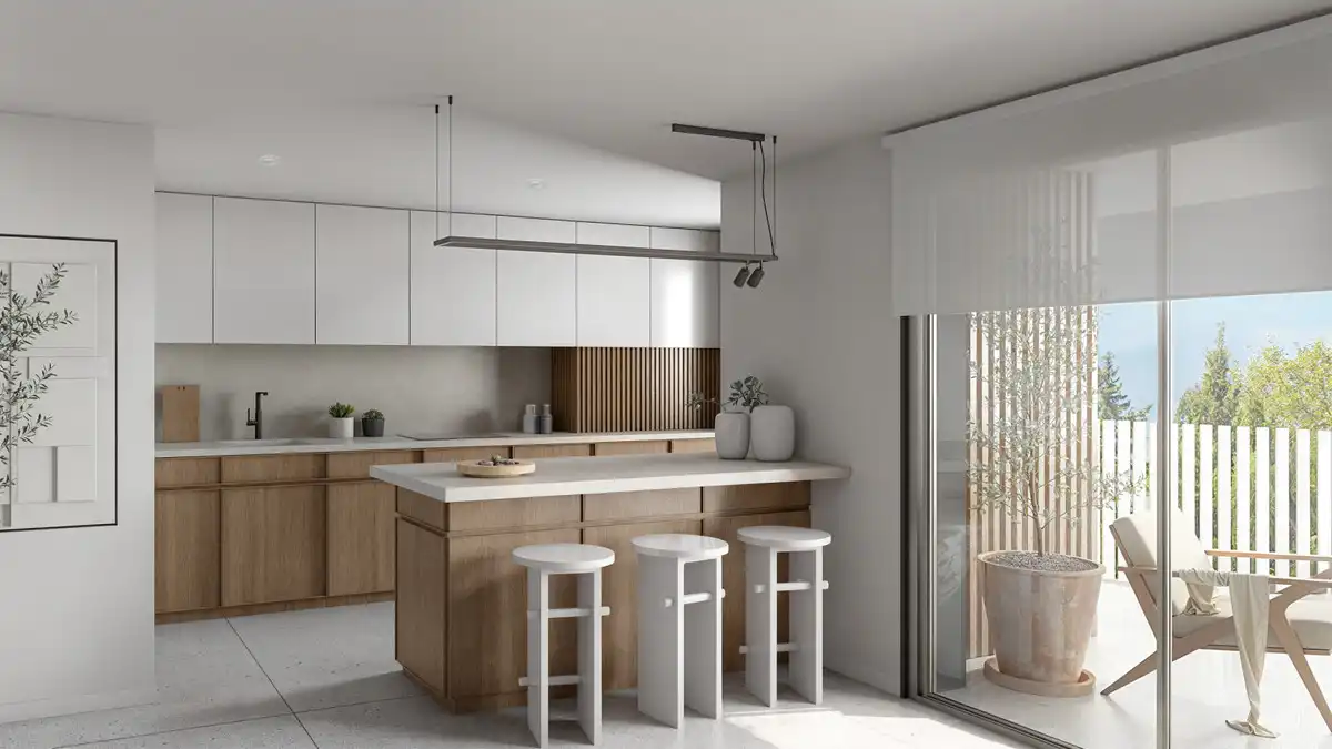 Cocina de Planta baja en venta en Estepona con Aire acondicionado, Jardín privado y Terraza