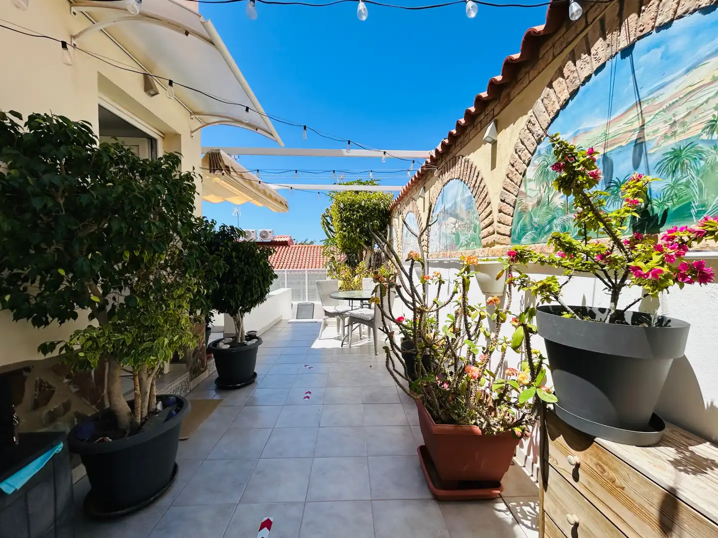 Terraza de Casa o chalet en venta en San Bartolomé de Tirajana con Aire acondicionado, Jardín privado y Terraza