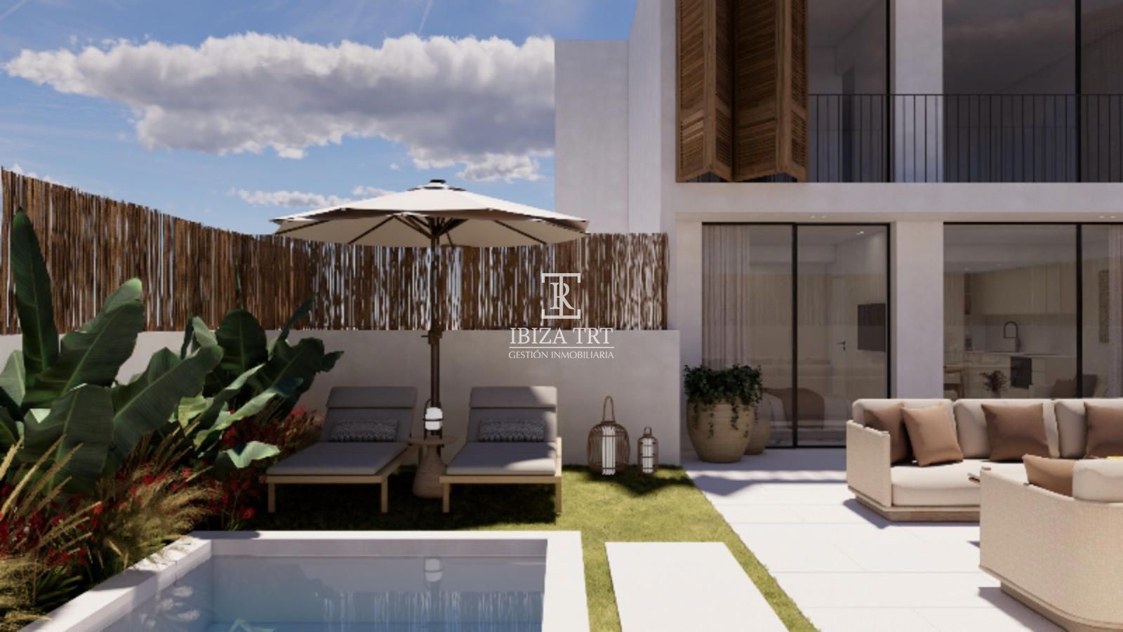 Terrace of Flat for sale in Sant Antoni de Portmany  with Air Conditioner, Heating and Private garden